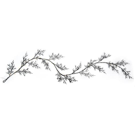 48ct. Black Flocked Branch LED String Lights by Ashland®